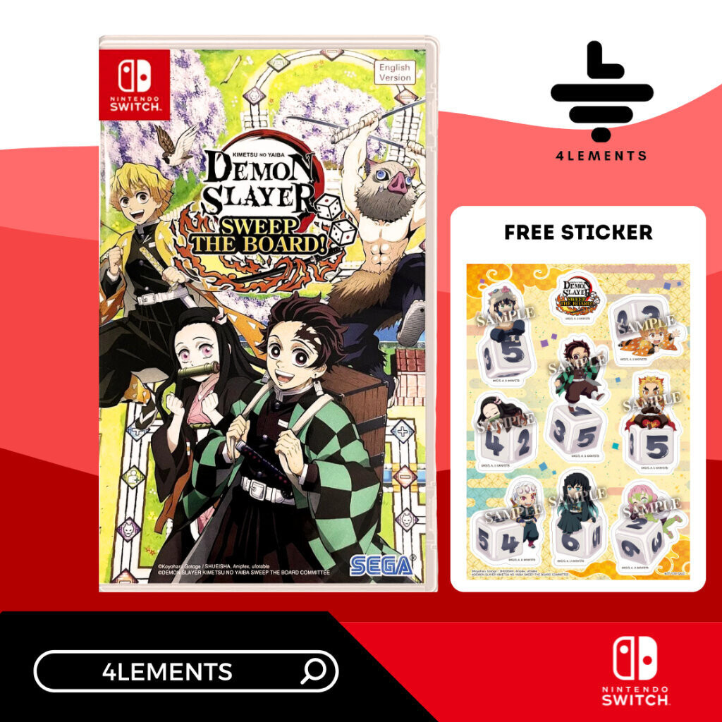 (พร้อมส่ง) SWITCH DEMON SLAYER - KIMETSU NO YAIBA SWEEP THE BOARD (GAME) (ENG)