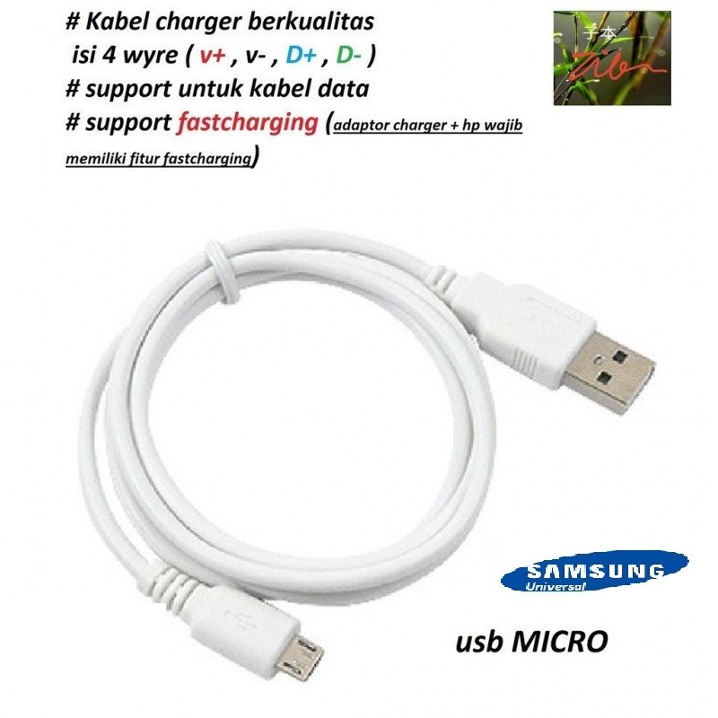 สายชาร์จ Usb micro samsung A3 2015 (SM-A300F/SM-A300H/SM-A300M/SM-A300G/SM-A300X/SM-A300Y) - A3 2017