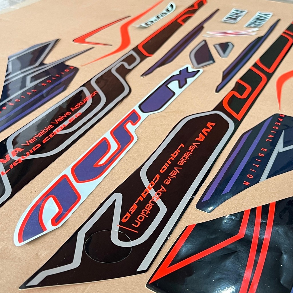 Yamaha AEROX CYBER CITY 2023 2024 ALL NEW CONNETED Sticker Striping Fullset - รูปที่ 5