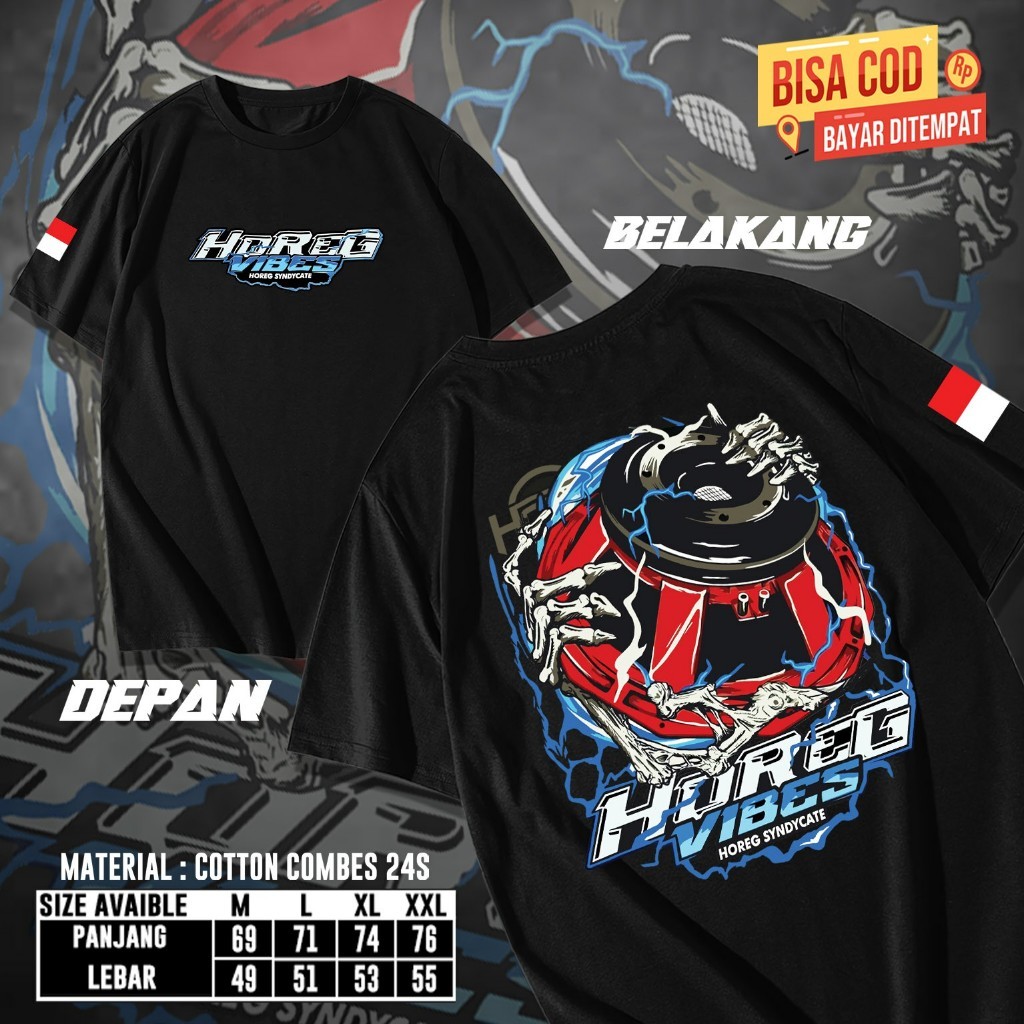 KK FASHION8877 HOREG VIBES SOUND SYSTEM เสื้อยืด HOREG SYNDYCATE TSHIRT สําหรับผู้ชายและผู้หญิง UNIS