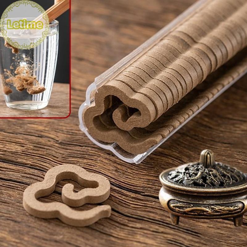 Letime 42 ชิ้น/เซ็ตขนาดเล็ก Xiangyun Stickless Disk กลิ่นหอมจีนในร่ม Persistent กลิ่นหอมไม้จันทน์ไม้กฤษณา TH