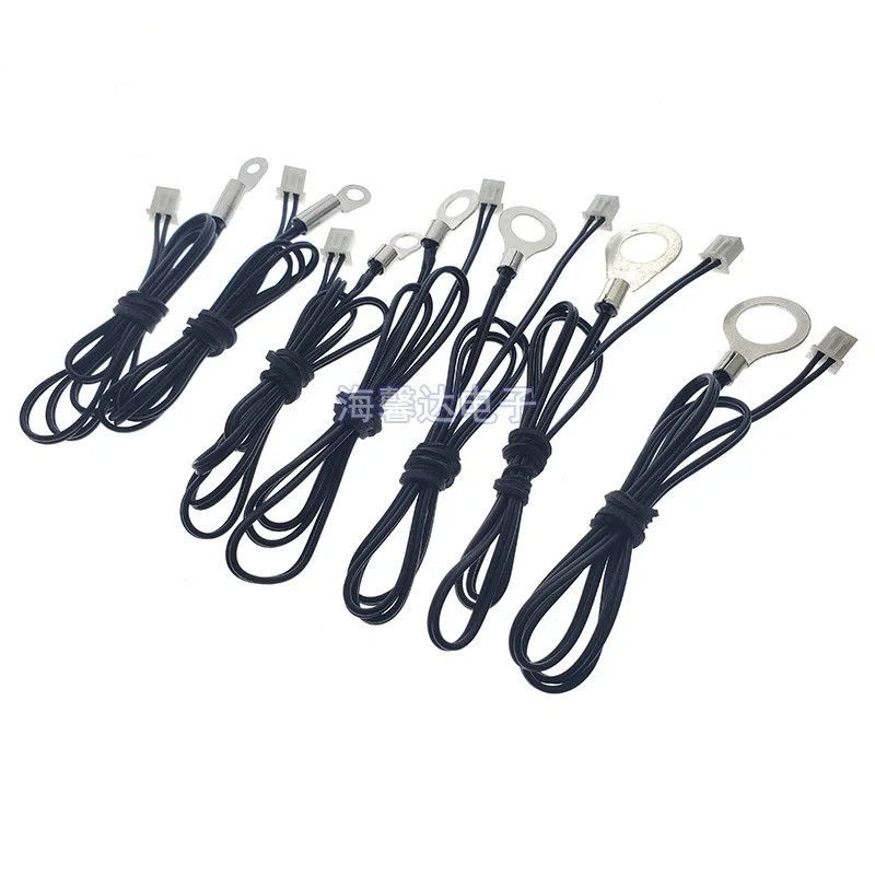 NTC Thermistor 10K 100K พร้อมหูคงที่ M3 M4 M5 M6 M8 M10 M12 Connector หัวเซ็นเซอร์อุณหภูมิ 3950