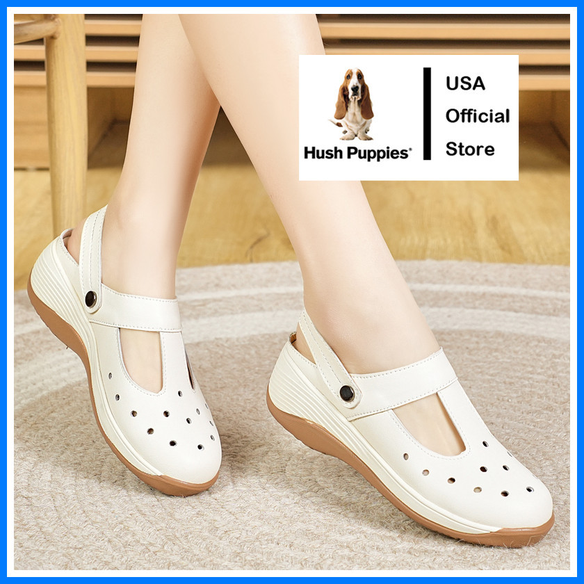 Hush Puppies รองเท้าหนังผู้หญิงลําลอง รองเท้าแตะ รองเท้า Boat Shoes โลฟเฟอร์ สําหรับฤดูร้อน