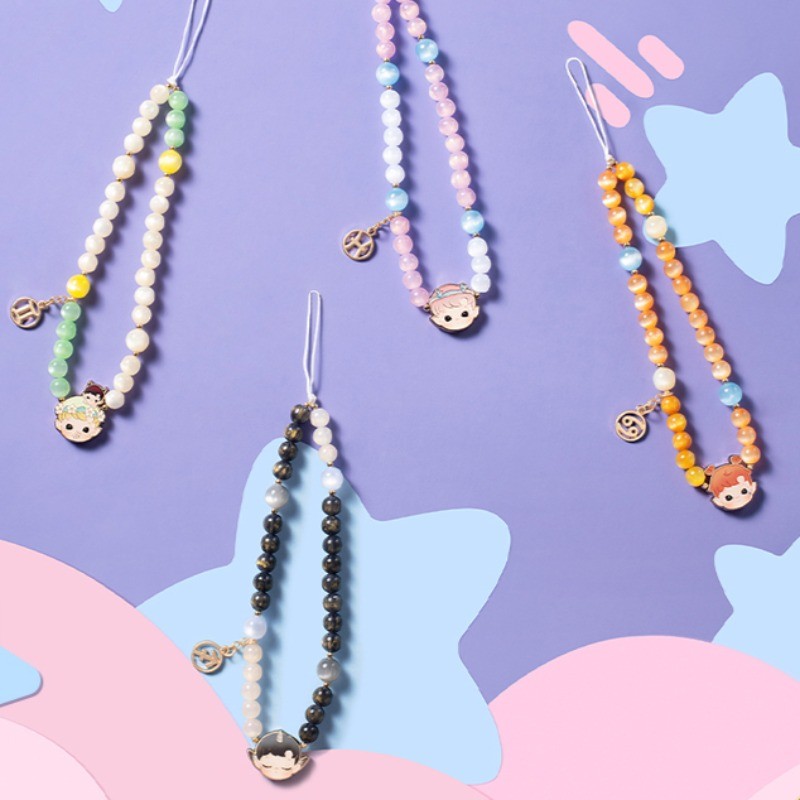 POPMART HACIPU Constellation Series Mystery Box โทรศัพท์มือถือ Lanyard Lanyard