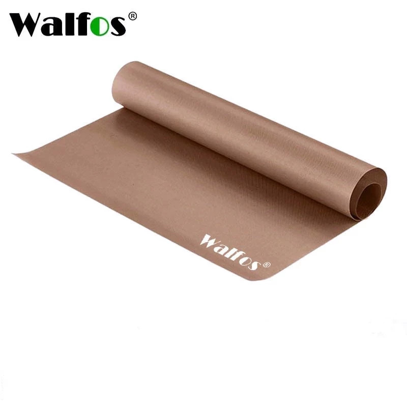 WALFOS 2pcs กระดาษรองอบขนม ทนต่ออุณหภูมิสูง กระดาษรองอบกันน้ำมันแบบใช้ซ้ำได้สำหรับเตาอบ