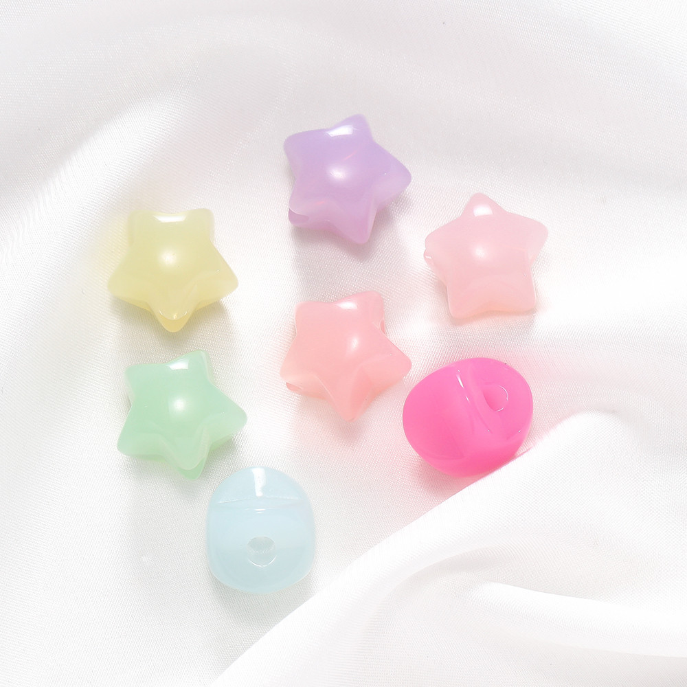 St.kunkka 5/10 ชิ้นอะคริลิคดาวห้าแฉกลูกปัด Jelly สี Star ลูกปัดสําหรับ DIY สร้อยข้อมือสร้อยคออุปกรณ์เสริมทํา — صورة 7