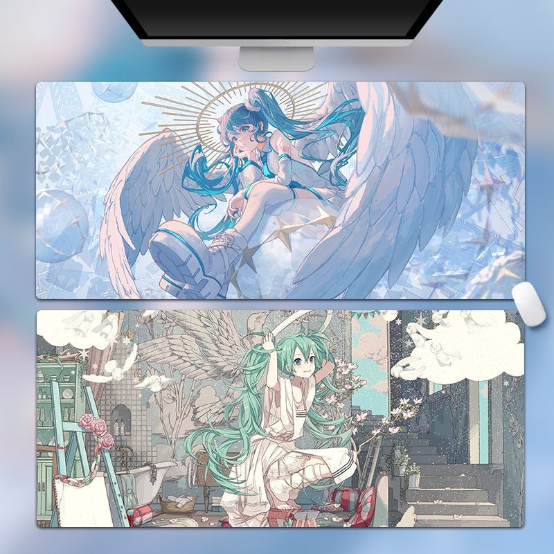 แผ่นรองเมาส์ Hatsune Miku อุปกรณ์เสริมคอมพิวเตอร์ FJTPD5856 250530