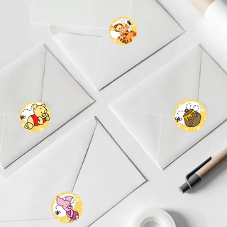 Pooh Bear Sticker สติ๊กเกอร์การ์ตูน น่ารัก สติ๊กเกอร์สุดน่ารัก diy Handbook Sealing Sticker
