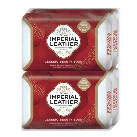 Imperial Leather อิมพีเรียล เลเธอร์ สบู่ก้อน สูตรคลาสสิก (สีแดง) 120ก.แพ็ค 4ก้อน