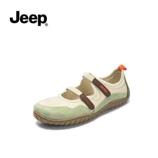 รองเท้าแมรี่เจนแท้จาก JEEP ฤดูใบไม้ผลิฤดูร้อน 2025 รองเท้าลำลองแบนระบายอากาศใหม่