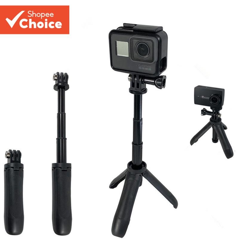 ขยาย Selfie Stick แบบพกพา Vlog Selife Stick ขาตั้งกล้องสําหรับ Gopro Hero 11 10 9 DJI Osmo Action 3 Insta 360 X3 อุปกรณ์เสริม
