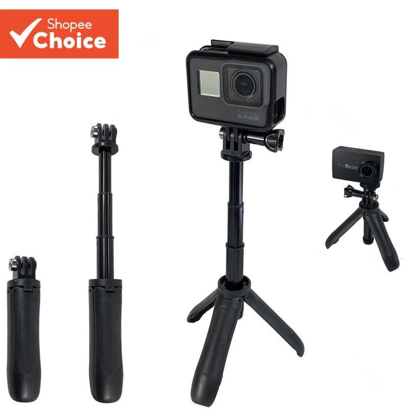 ขาตั้งกล้องเซลฟี่แบบยืดได้ สำหรับ GoPro Hero 11 10 9, DJI Osmo Action 3, Insta 360 X3