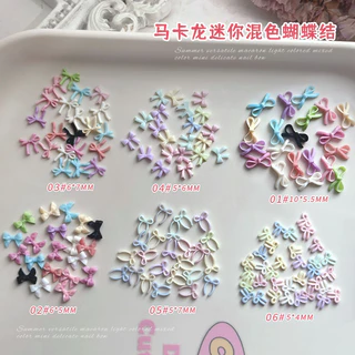 50 ชิ้น มินิโบว์ผูกเรซิ่นเล็บเพชรทําเองอุปกรณ์เสริม