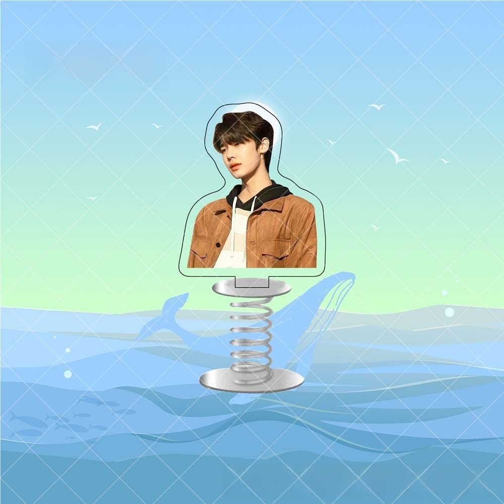 Wen Yulong อะคริลิคฤดูใบไม้ผลิ Hokey Pokey Thai Star สไตล์เดียวกันอุปกรณ์ต่อพ่วงรถ Standee