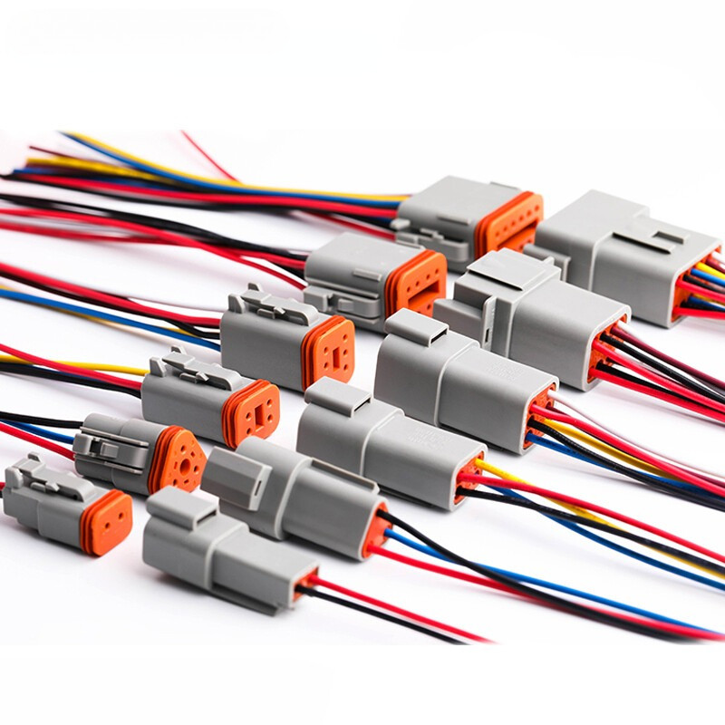 1 ชุด 2 3 4 6 8 12 Pin Deutsch DT ยานยนต์ปิดผนึกปลั๊กไฟฟ้ากันน้ําชายหญิงเชื่อมต่อสายไฟ DT06-2S DT04-