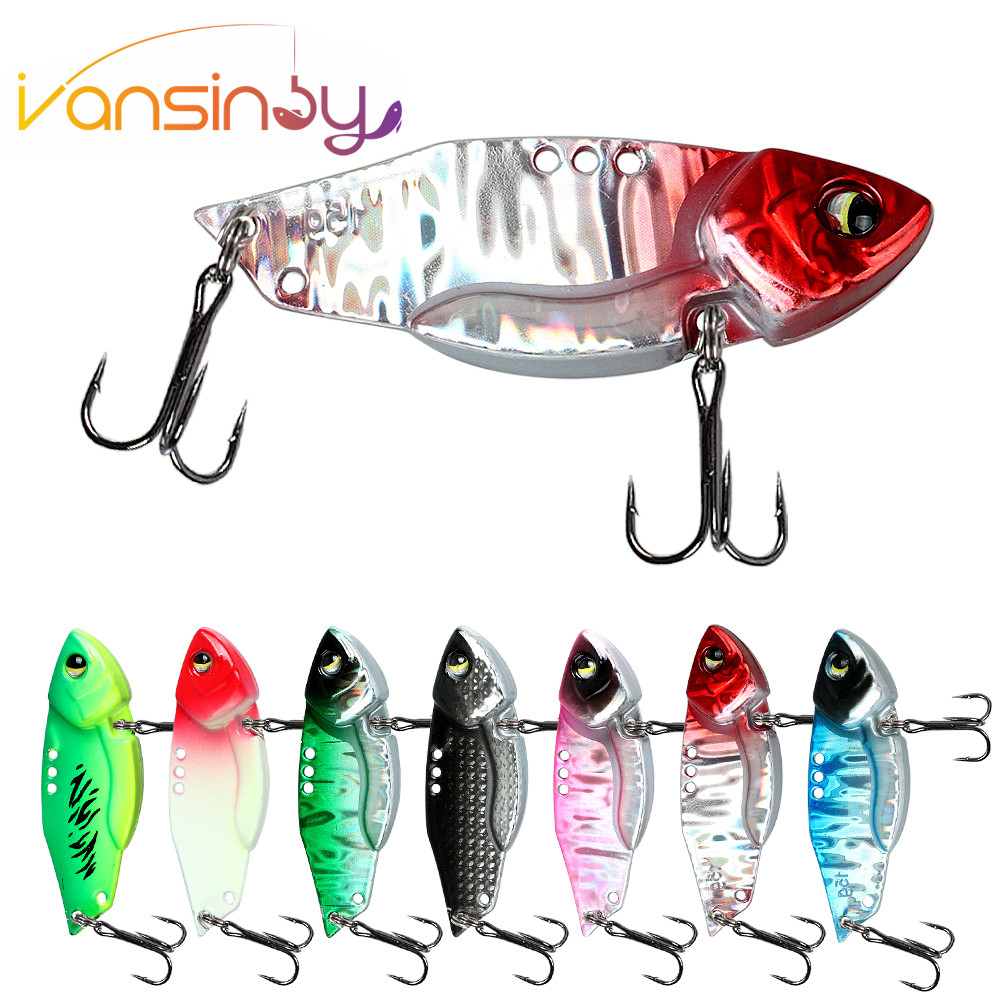 ตกปลา VIB Lure 5g/7g/10g/15g โลหะ Spinner Crankbait Swimbait สําหรับน้ําจืดน้ําเค็ม Casting Jigging