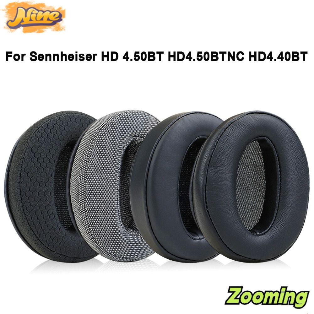 ZOOMING 2 ชิ้นเปลี่ยนแผ่นรองหูฟัง,แผ่นรองหูฟังฟองน้ําโฟมหูฟังแผ่นรองหูฟัง, Earmuff ชุดหูฟังอะไหล่ซ่อมแผ่นรองหูฟังสําหรับ Sennheiser HD 4.50BT HD4.50BTNC HD4.40BT หูฟัง
