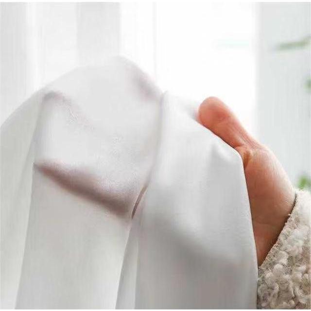 แนะนำ ผ้าม่าน ผ้าม่านโปร่ง สีขาว ผ้าลินิผสม โปร่งหนามองไม่ทะลุ กรองแสงละมุน สไตล์มินิมอล (แบบสอด ลวด ราง เชือก) **ม่าน 1 ผืน** ราคาพิเศษ มีเก็บเงินปลายทาง