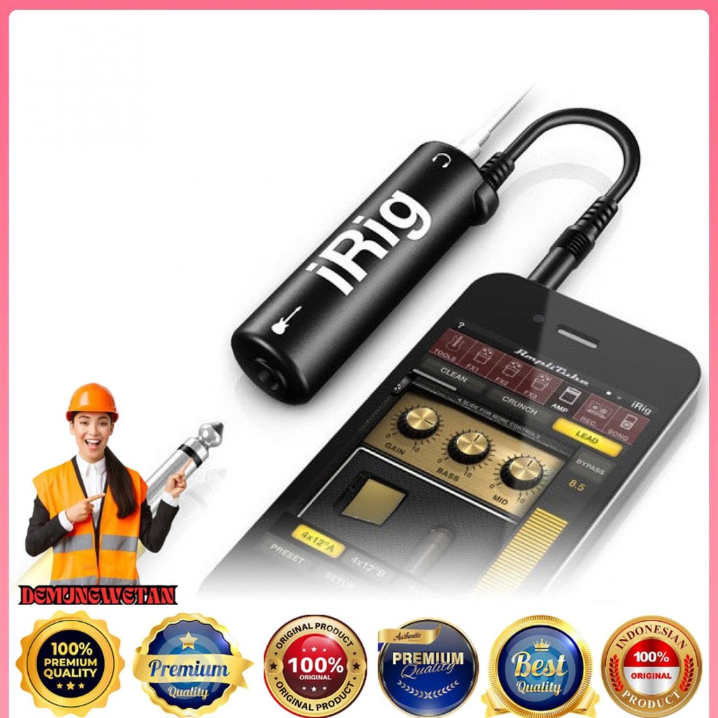 IRig AmpliTube Guitar Adapter Interface สําหรับ iPhone / iPod Touch / iPad - IRIG-0003