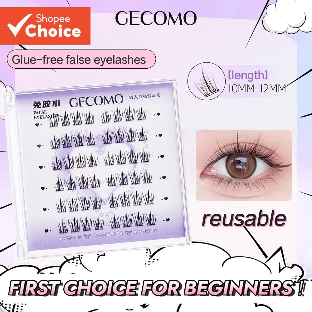 ขนตาปลอมแบบไร้กาวสําหรับผู้เริ่มต้นแต่งหน้าวันหยุด