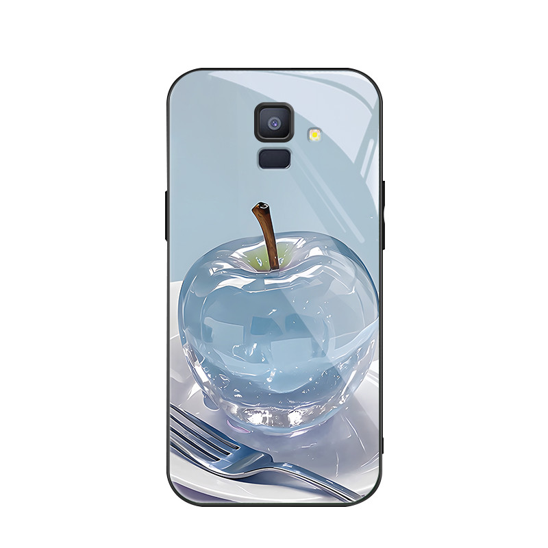 สําหรับ Samsung Galaxy A8 Plus 2018 , Crystal apple, บุคลิกภาพอินเทรนด์, เคสป้องกันโทรศัพท์ป้องกันการตก