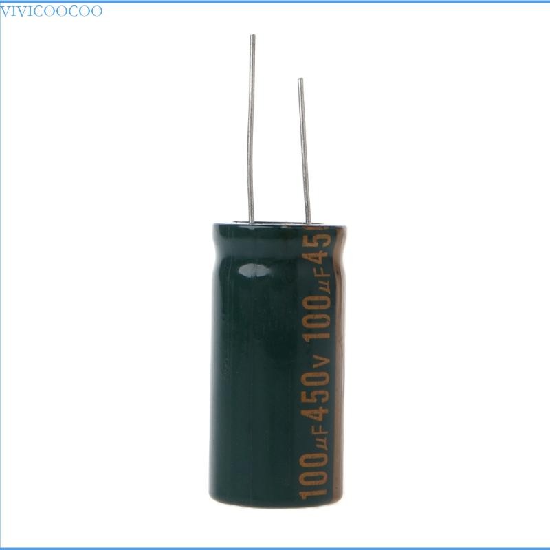 ESR 450V 100uF Capacitance Electrolytic Radial Capacitor ความถี่ต่ํา