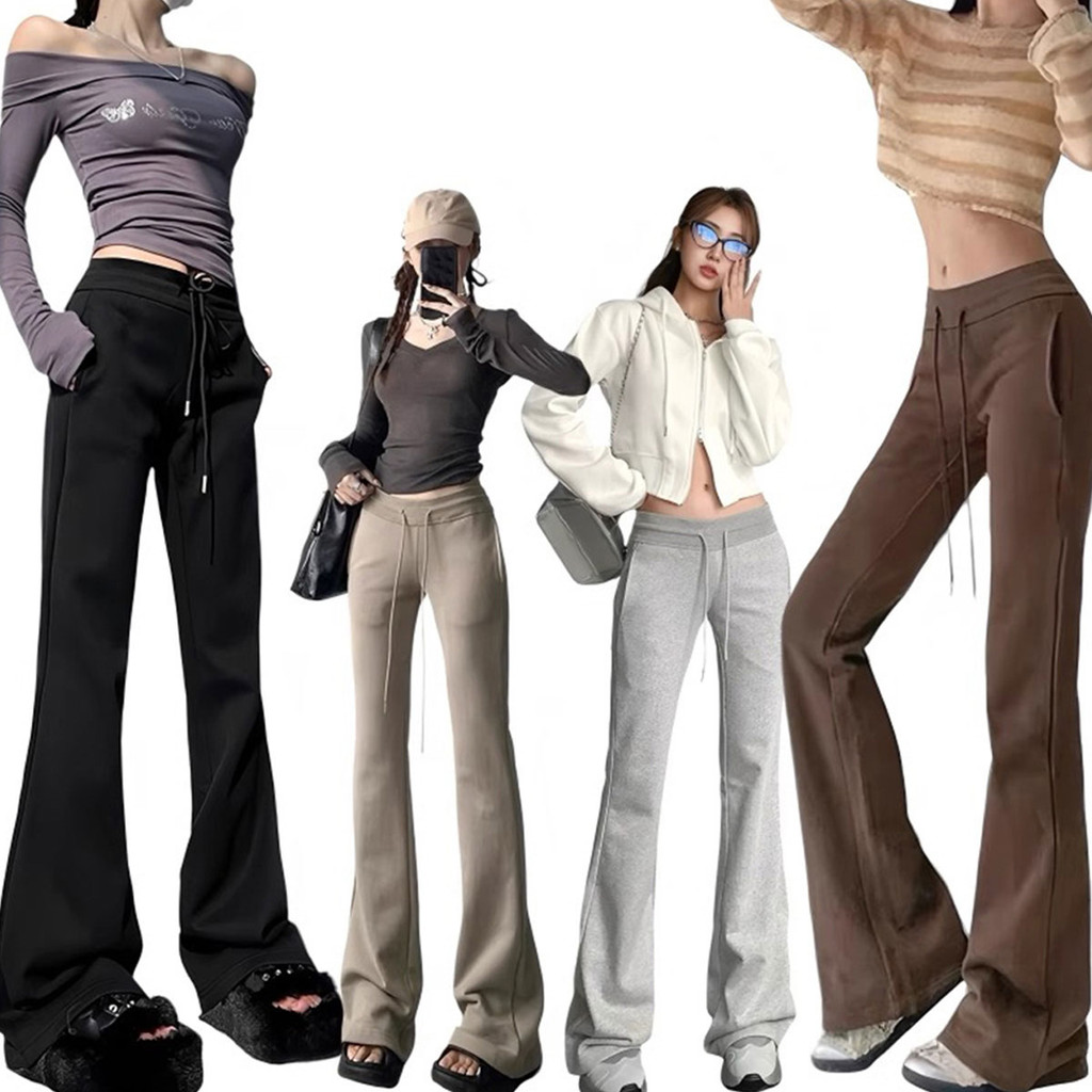 กางเกงขายาวแฟชั่น ทรงสวย เนื้อผ้าหนา ใส่สบาย