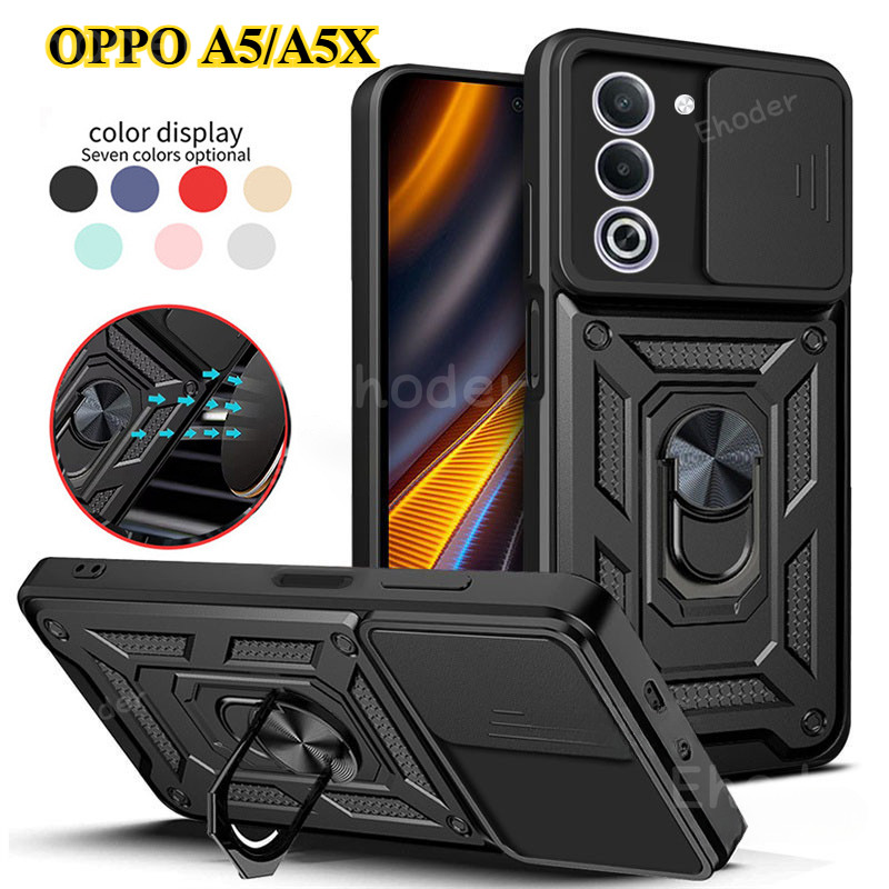 สําหรับ OPPO A5 X 4G A5i Pro A5Pro 5G 2025 สไลด์กล้องเลนส์ป้องกันกรณีสําหรับ OPPOA5 OPPOA5X A5X 5 OP