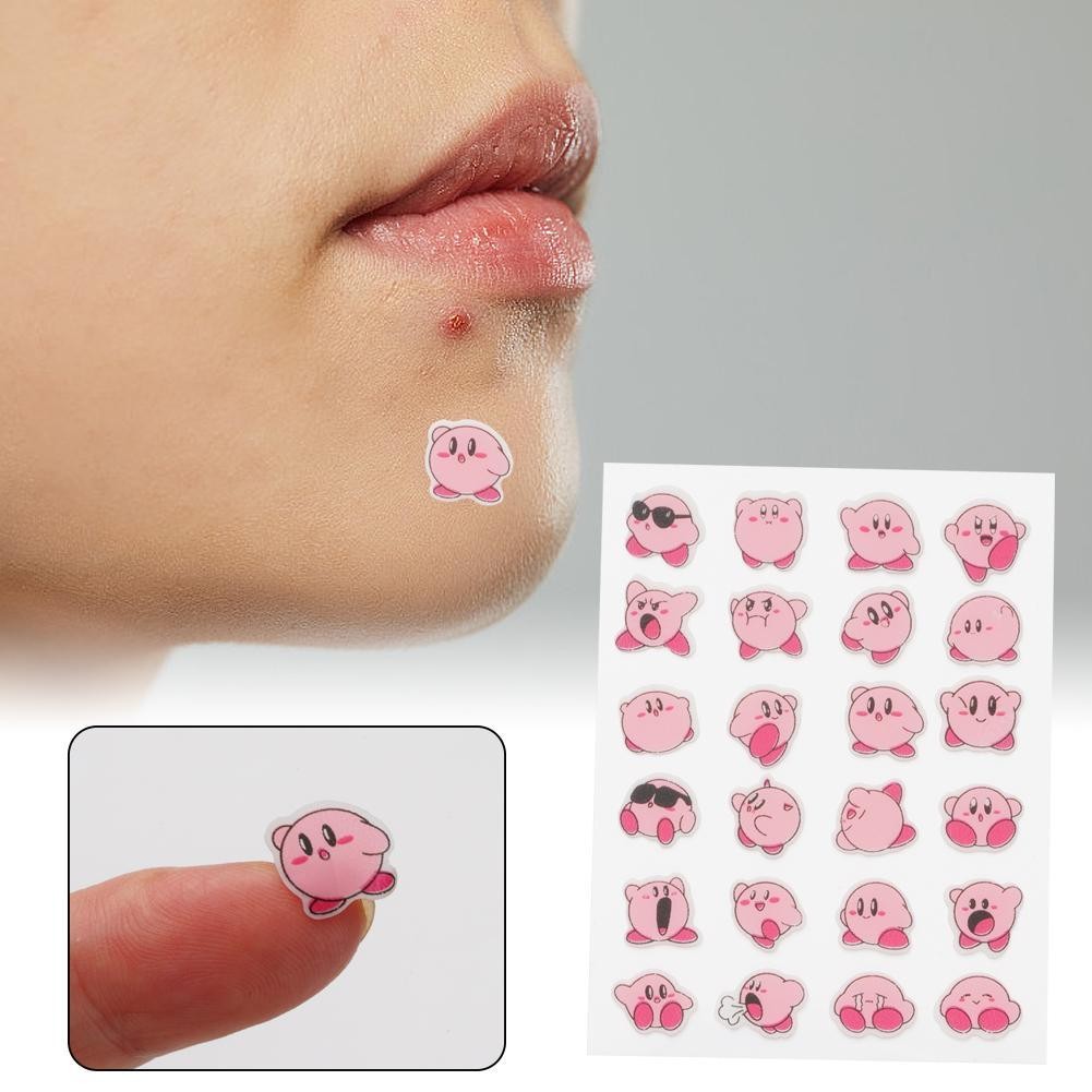 แผ่นที่มองไม่เห็นสิว Care Patch น่ารักการ์ตูนสีชมพูสิว Patch Hydrocolloid Pimples Q6e0