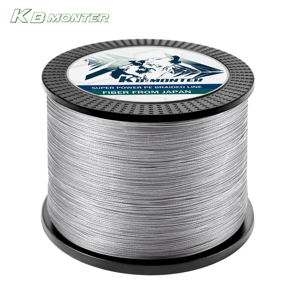 สายตกปลาถัก KBMONTER แบรนด์ Tali Pancing X12/8 1000M ระยะโยนไกล มัลติฟิลาเมนต์ ตัดน้ำเร็ว กำลังดึง 1