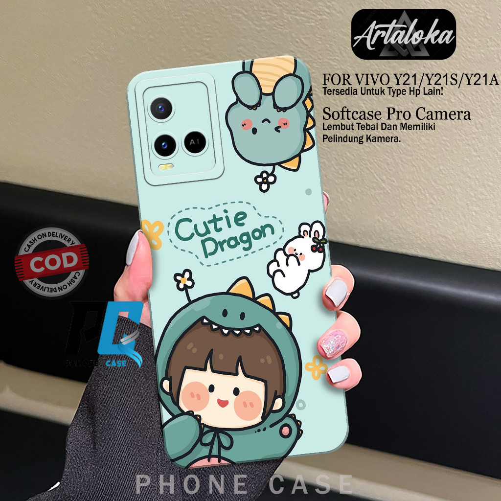 เคสโทรศัพท์ HP VIVO Y21/Y21A/Y21S/Y21T/Y33S/Y33T - Softcase Protect Camera - Silicon Tpu Softcase VI