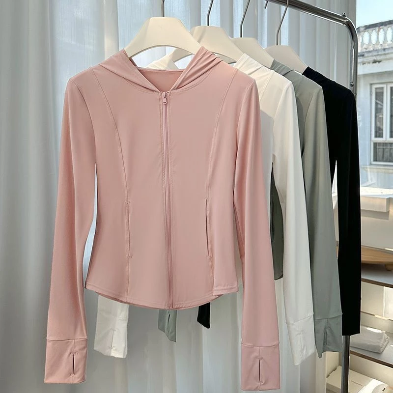 เสื้อกันแดด UV แขนยาว มีฮู้ด ระบายอากาศ เข้ารูป F1003 thumbnail 4