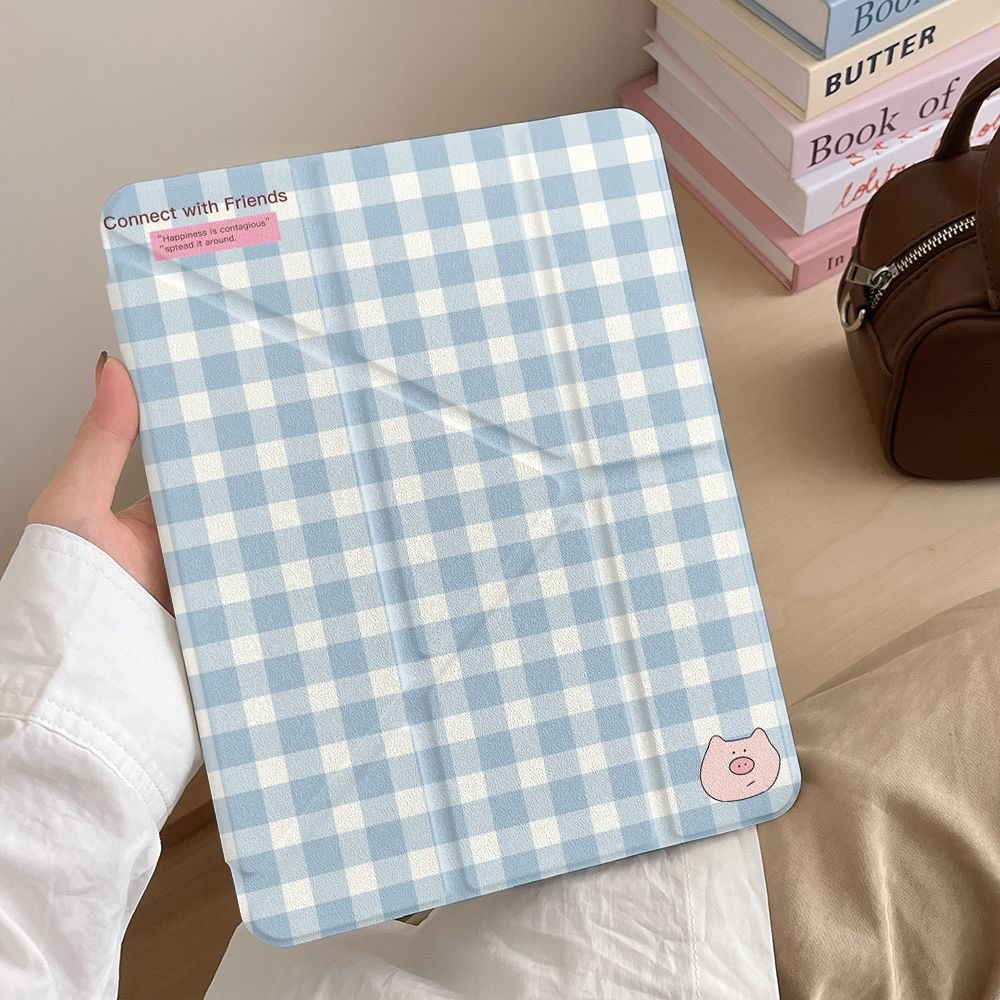 รุ่นใหม่!เคสน่ารักสำหรับ iPad วัสดุป้องกันใส เคสสมาร์ทสำหรับ iPad Air 7/6/5/4 & iPad 10 Pro 2024 & A