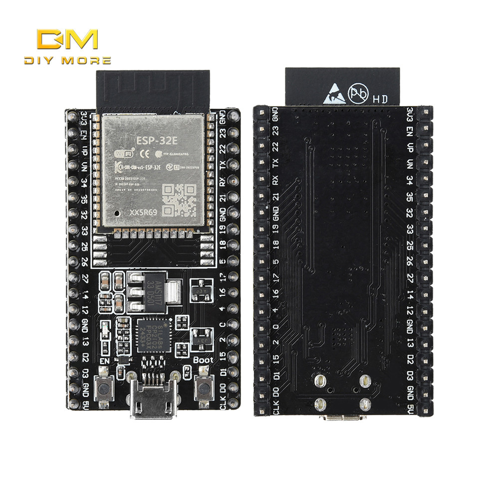 DIYMORE ESP32-DevKitC-32E Development Board โมดูลติดตั้ง Esp-32E โมดูล 4Mb Cp2102 Driver ชิป Micro U