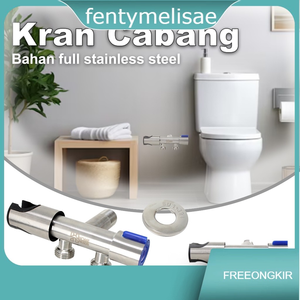 Finishmelisae Stop Faucet Branch + Bidet Shower Support Holder Stainless SUS 304 JS-123
