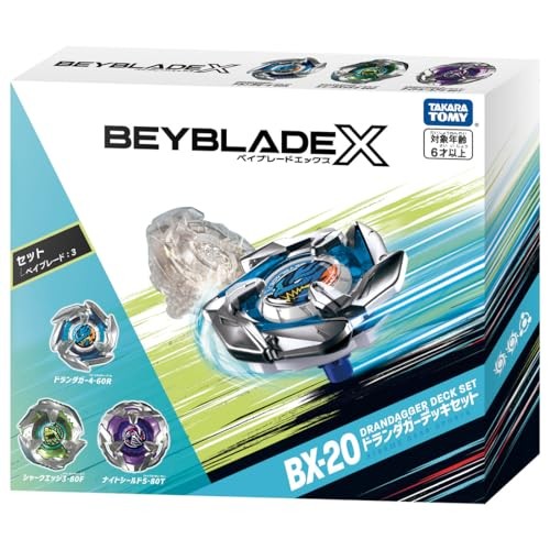 BEYBLADE X BX-20 Drandagar Deck Set MetalㅤDirect From Japan
