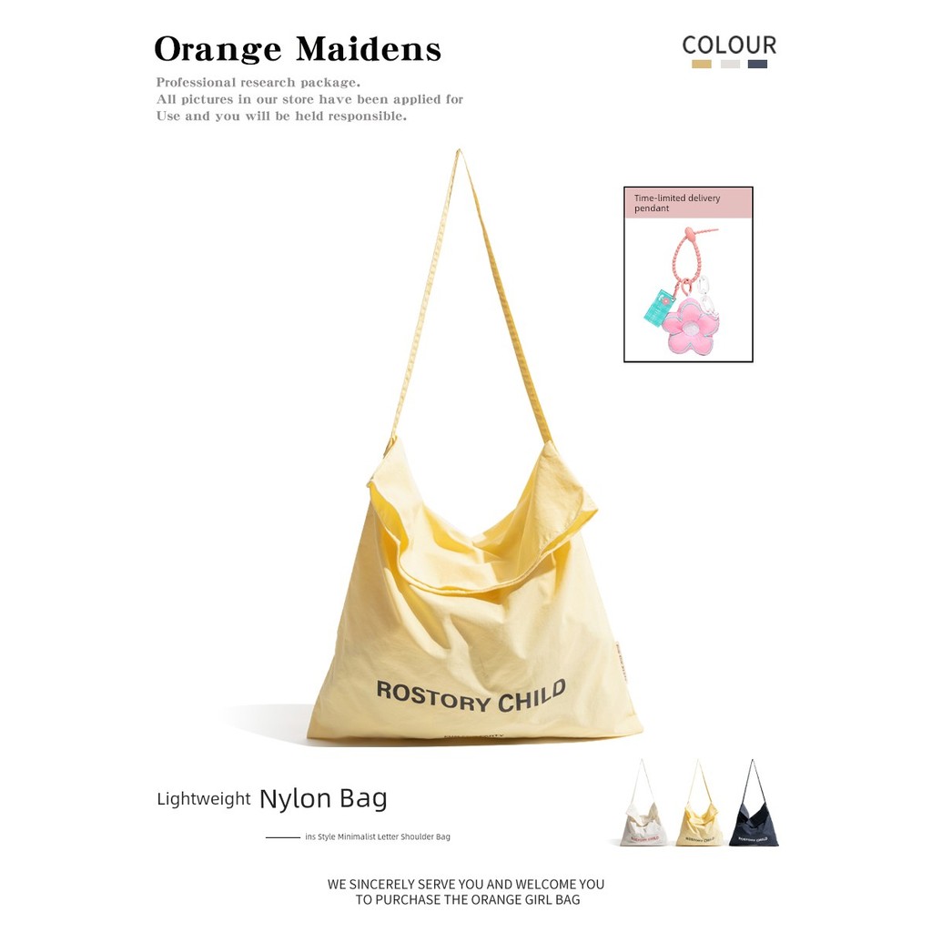 สีส้ม Young Adult Zhang Ruonan Dilraba Canvas Bag