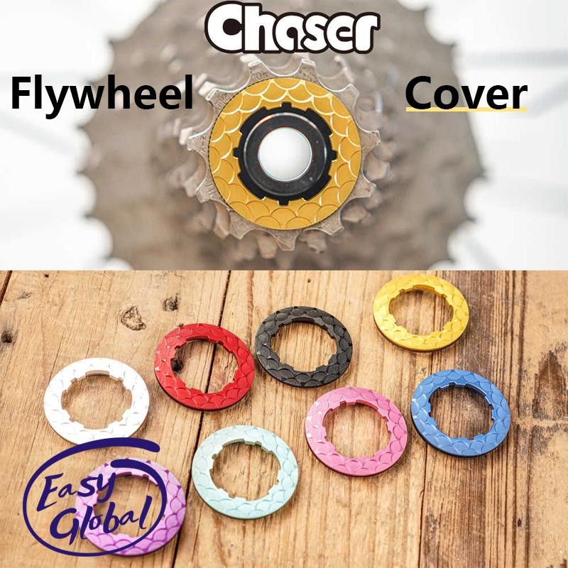 Chaser Ultralight จักรยานเสือหมอบ Flywheel ฝาครอบล็อค Ultralight 2.9g สีชมพูสีส้มสีฟ้า Ultralight Flywheel สําหรับ Shimano