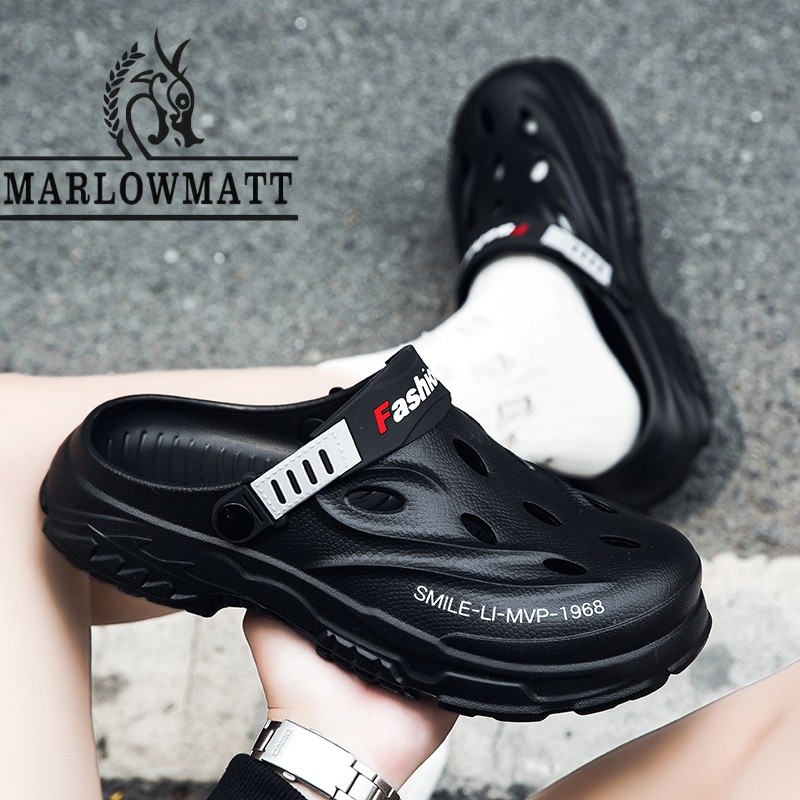 Marlowmatt รองเท้าแตะผู้ชายอินเทรนด์ Big Toe รองเท้าแตะรองเท้ากันน้ํากันลื่นป้องกันกลิ่น - รูปที่ 5