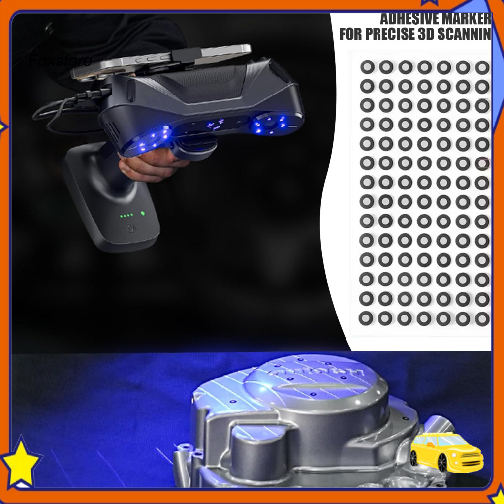 [Fx] 3d Scan Marker 3d Scanning Marker 5pcs Universal 3d Tracking Dot Markers สําหรับจุดสะท้อนสูง Se