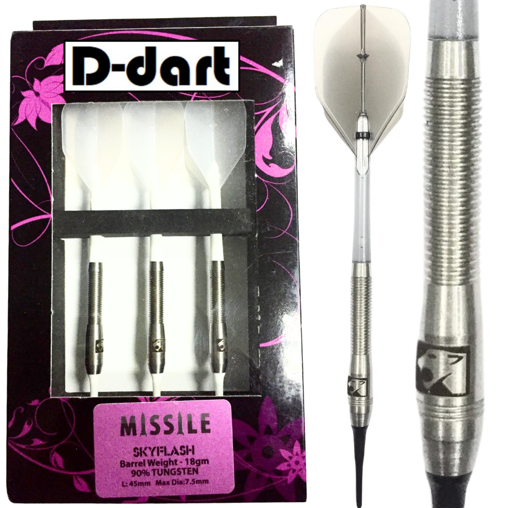 TUNGSTENS SOFT TIP DART - 18G MISSILE SKYFLASH 90% TUNGSTEN SOFT DART LEMBUT)