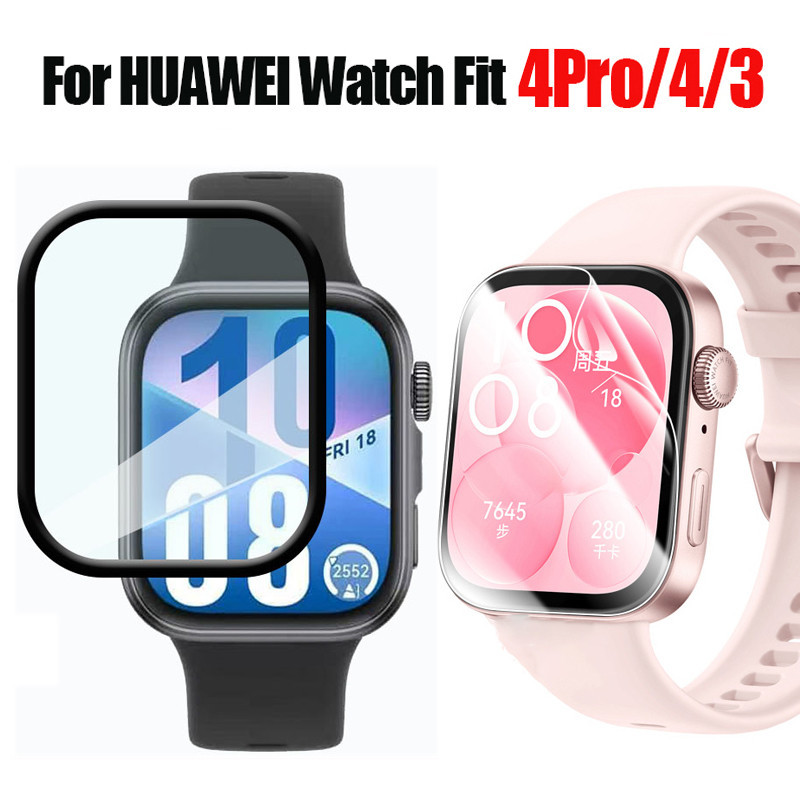 สําหรับHUAWEI Watch Fit 4 Pro/Fit 4/Fit 3 Soft HDฟิล์ม 3D PMMAป้องกันหน้าจอ (ไม่ใช่กระจกนิรภัย)