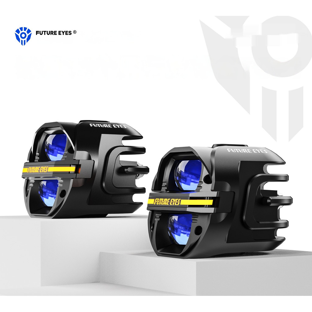 Future Eyes X80 จักรยานยนต์ LED สปอตไลท์, ปูยานพาหนะไฟฟ้า, แฟลชระเบิดแสงแข็งแรงแบบสัมผัสสูงและต่ำแบบ