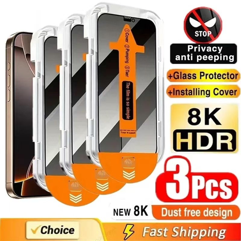 3-1PCS Anti Spy Tempering Glass สําหรับ Huawei Y6P Y7A Y7P Y9A Y6 Y7 Pro Nova Y71 Y72 Y61 Y70 Y90 Pl