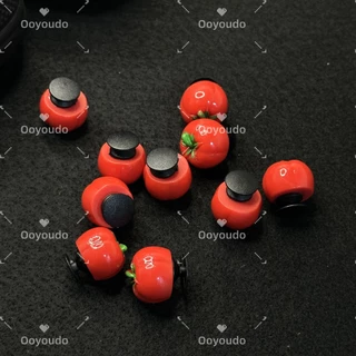 ขายร้อนสีแดงน่ารัก 3D มะเขือเทศ Viral s Charms รองเท้าชุดอุปกรณ์เสริม Viral Crcs Pins