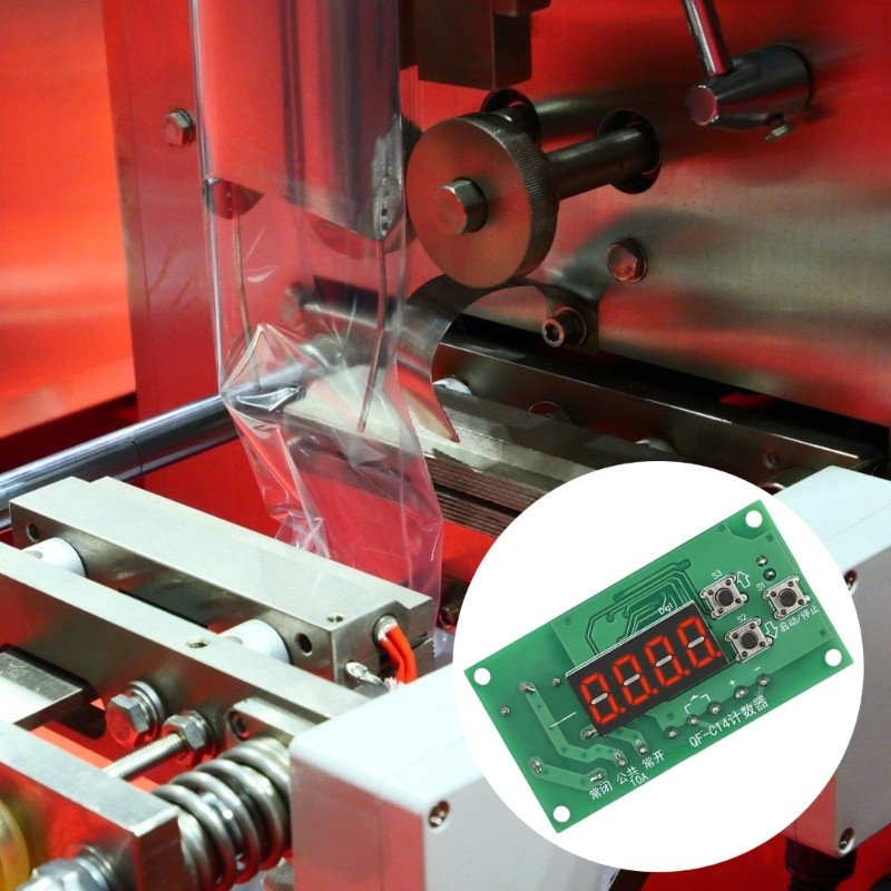 HL อเนกประสงค์ LED Digital Counter Relays Output Module หน่วยความจําอุตสาหกรรมป้องกัน 0 9999 Ranges 