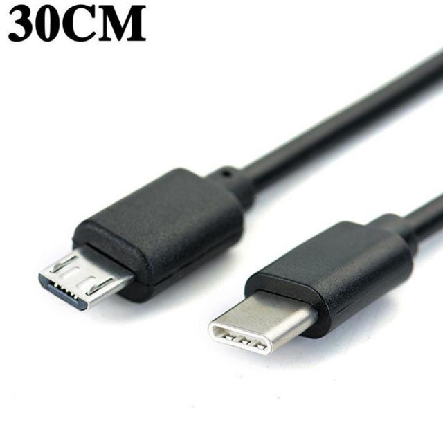 ชาร์จเร็วแรง สายชาร์จ Type-C to Micro usb ความยาว 30cm / 50cm / 1 m