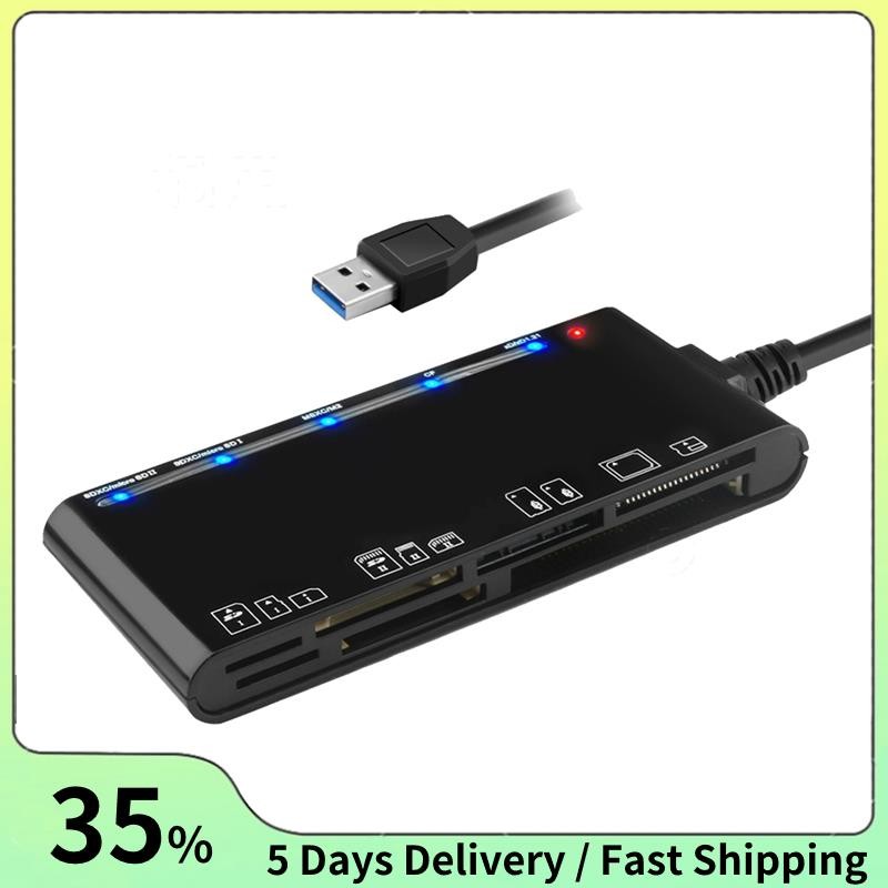 7 in 1 Reader การ์ดมัลติฟังก์ชั่น Teader /XD/MS/SD/TF Card Reader สําหรับ Vista/XP/7/8/10/, Linux, O