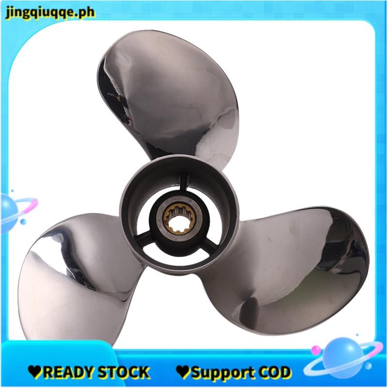 เรือมอเตอร์ใบพัดสแตนเลส 9 7/8X13-F สําหรับ 20HP 25HP 30HP Outboard 9 7/8 X 13 -F 664-45949-02-00
