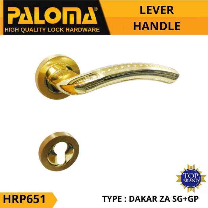 PALOMA มือจับประตู HRP 651 HANDLE ROSES DAKAR ZA SG+GP GOLD GOLD GOLD